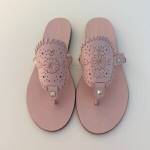 Jack Rogers light pink slides